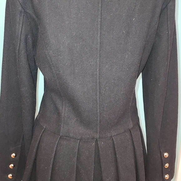 WOOL Pleated coat , M - Picture 9 of 10